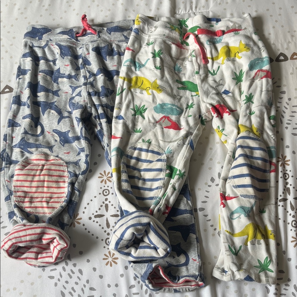 Baby Boden Multicolor Dinosaur and Shark Reversible Bottoms